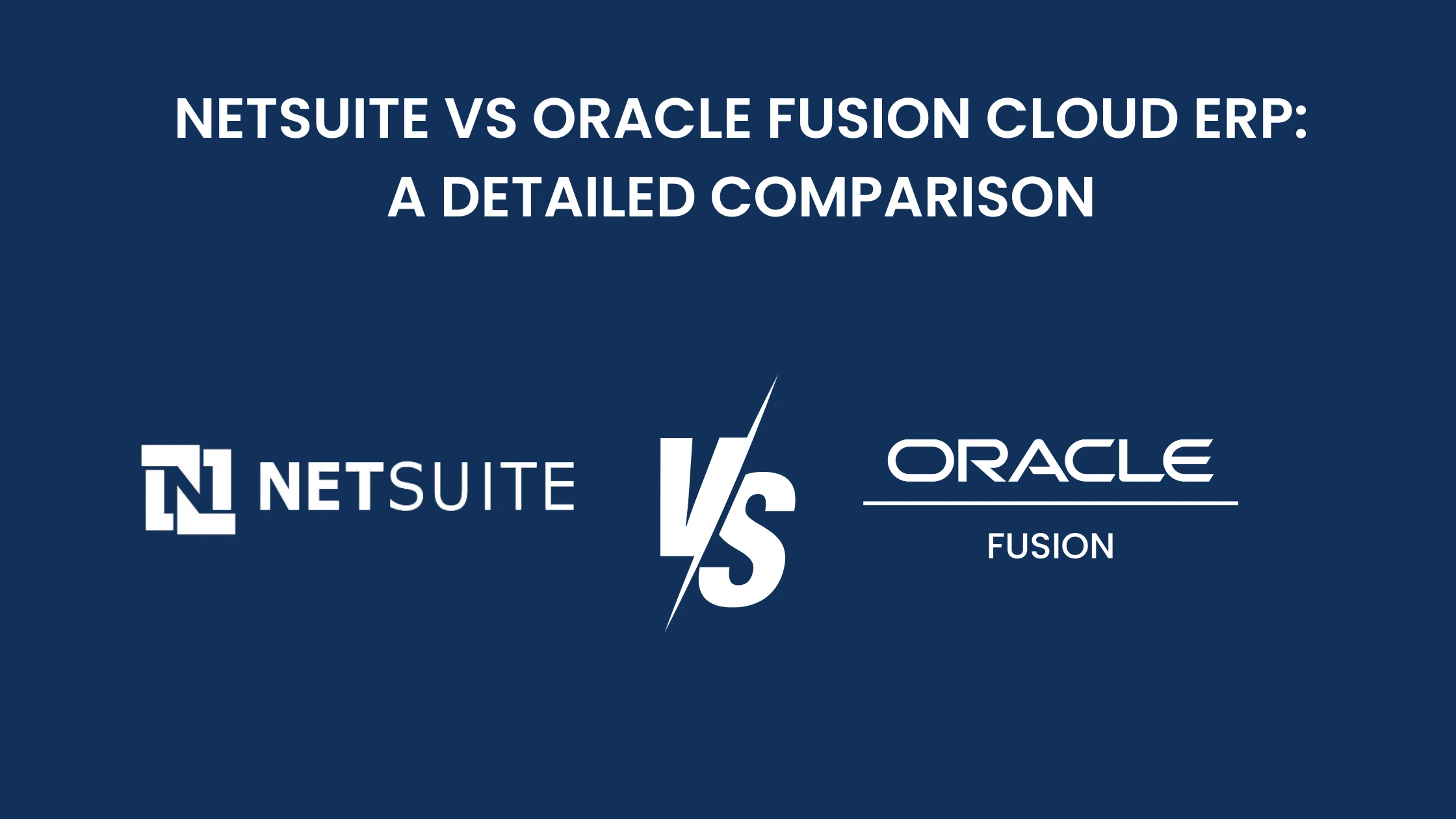 Oracle Fusion Vs NetSuite